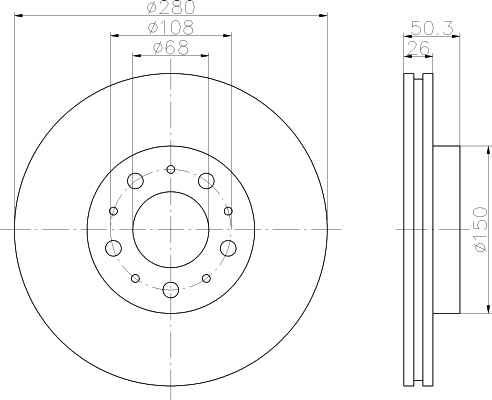 NF PARTS Тормозной диск NF1699056